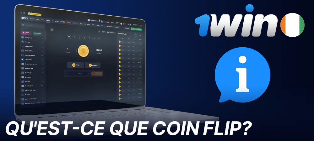 Informations de base sur le jeu Coin Flip sur 1win