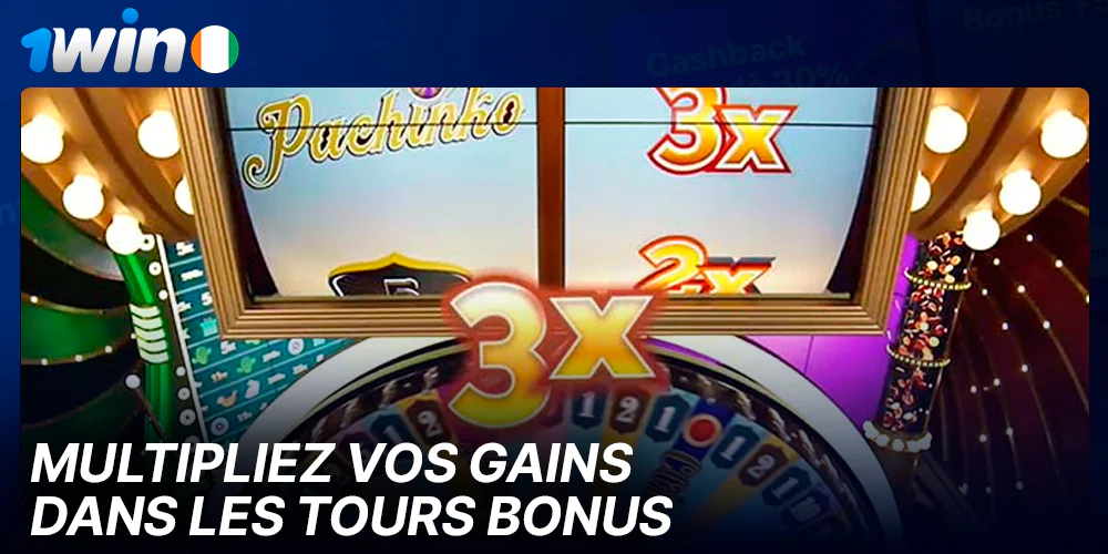 Multipliez vos gains à Crazy Time at 1win grâce aux tours bonus