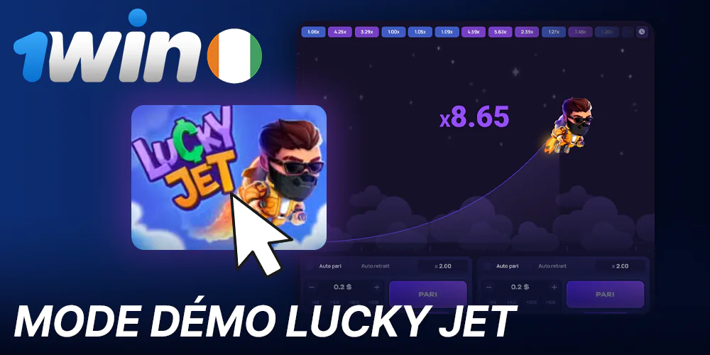 Mode démo dans Lucky Jet à 1win