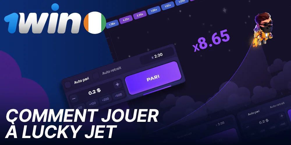 Instructions pour jouer à Lucky Jet sur 1win