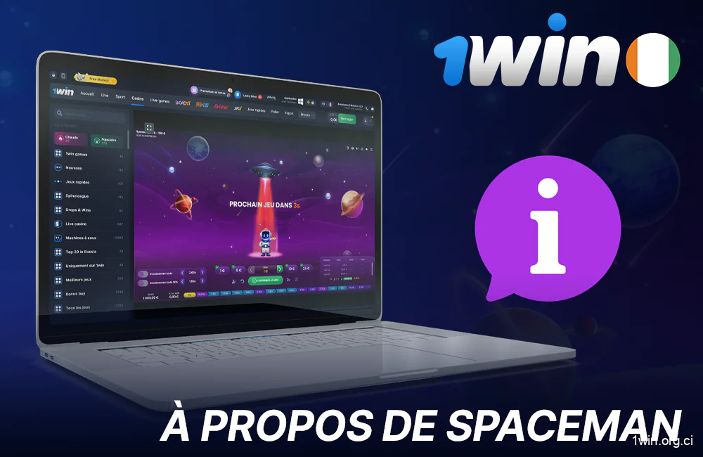 Informations de base sur le jeu Spaceman sur 1win