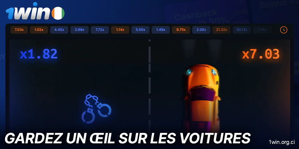 Avoir le temps de retirer de l'argent de Speed-n-Cash sur 1Win avant la fin du tour.