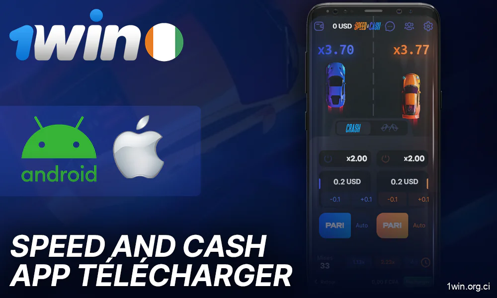 1Win application mobile pour jouer à Speed and Cash