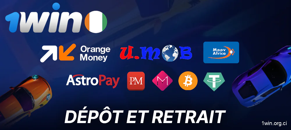 Méthodes de paiement disponibles sur 1Win pour jouer à Speed-n-Cash