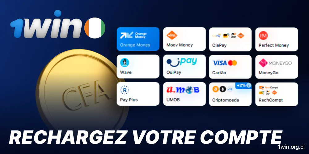 Rechargez votre compte 1win