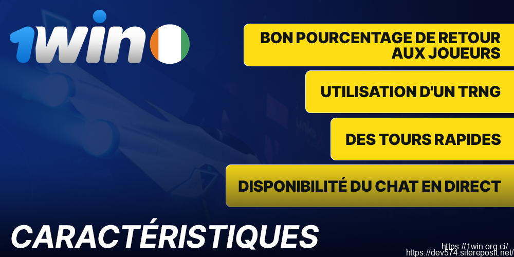 Les principales caractéristiques du jeu JetX dans 1Win