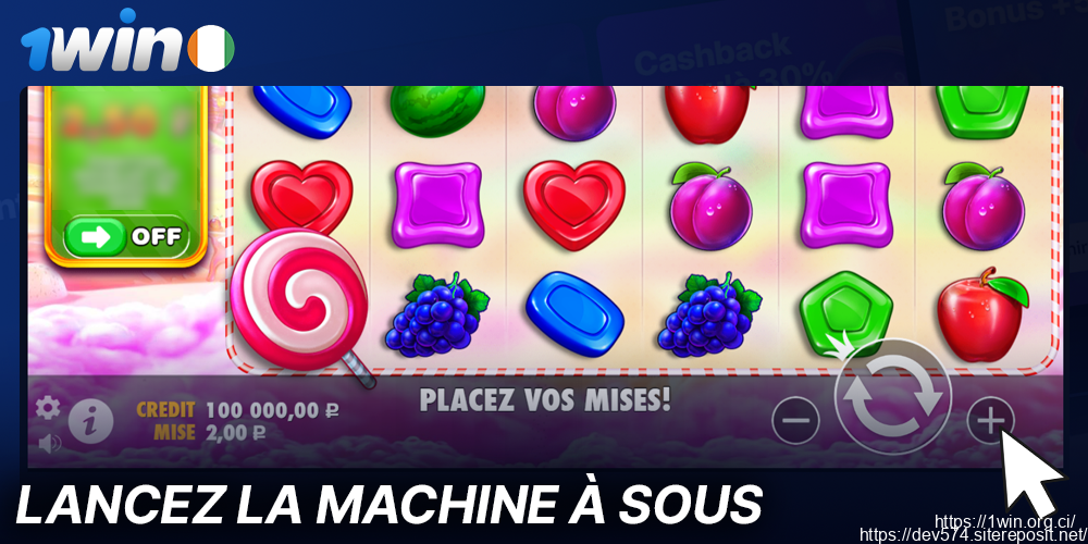 Placez un pari dans le jeu Sweet Bonanza sur 1Win