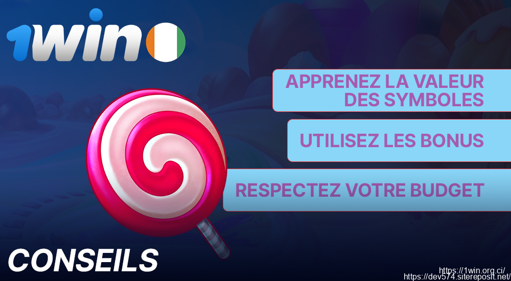 Sweet Bonanza offre 1Win aux joueurs de Côte d'Ivoire