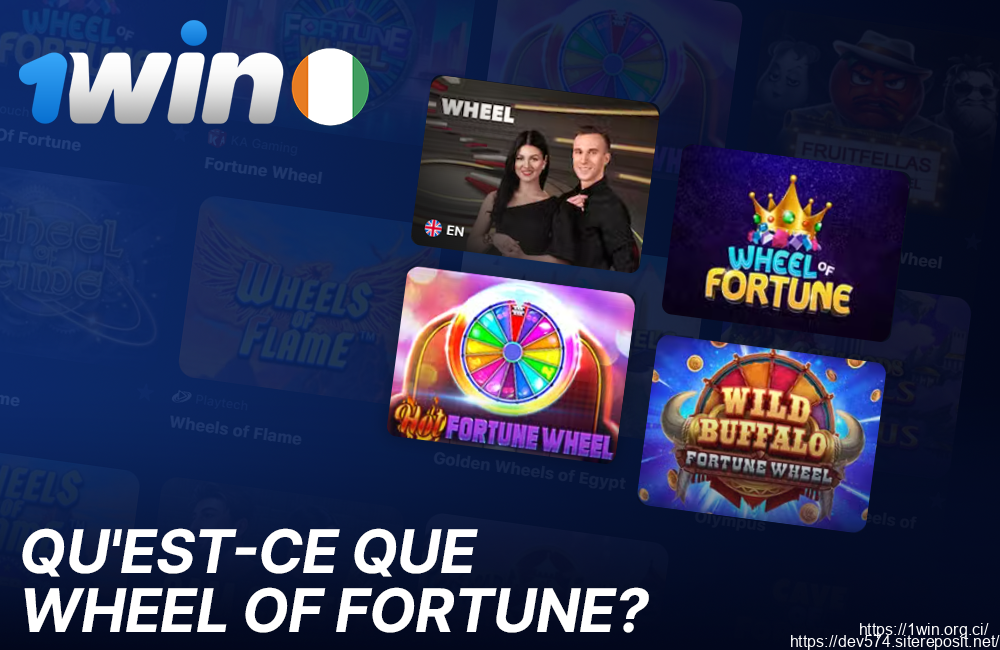 Informations de base sur le jeu Wheel of Fortune sur 1win