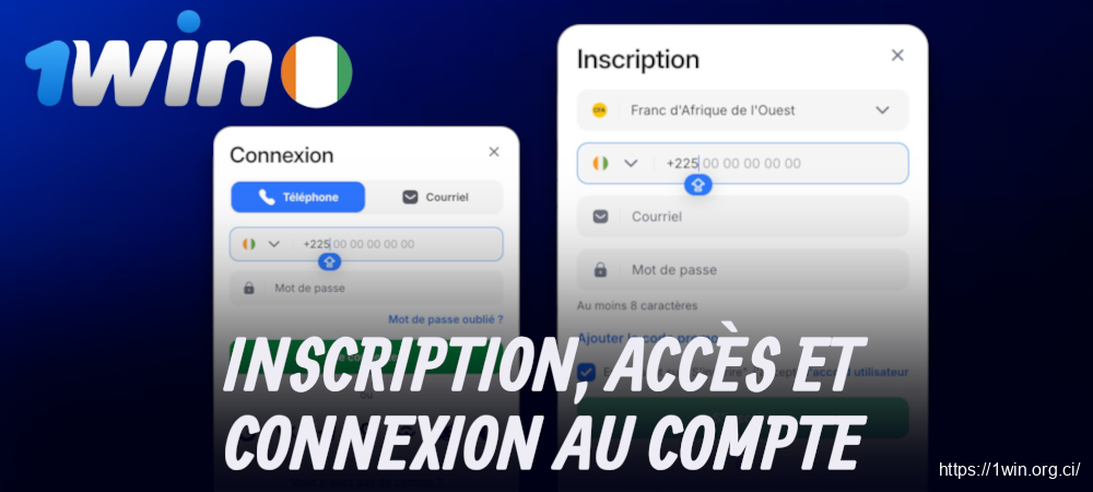 1win – Créer un compte et se connecter